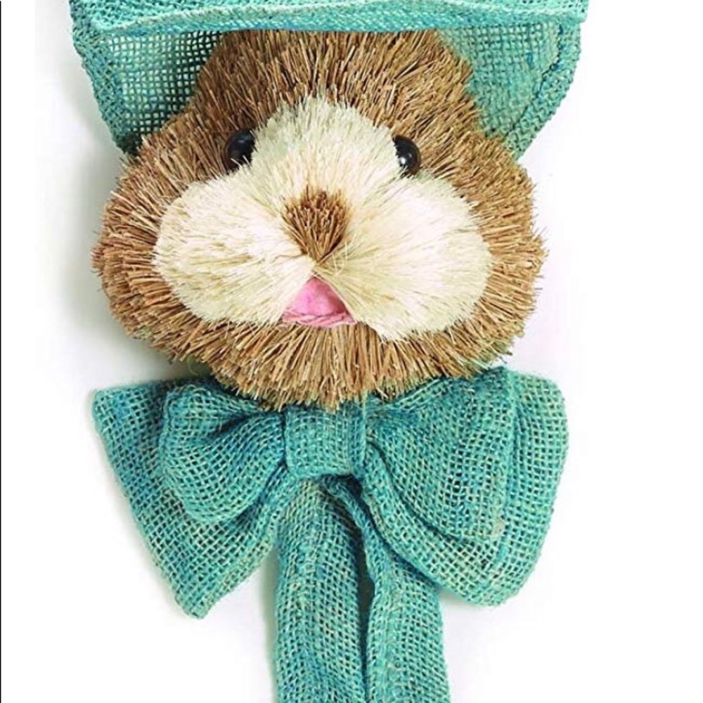 Rustic Spring Burlap Bunny Heads